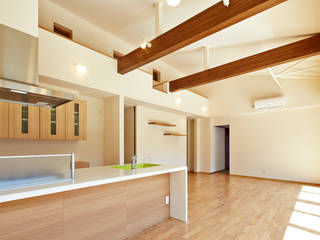 I-HOUSE, 岡村設計 岡村設計 Nowoczesna jadalnia