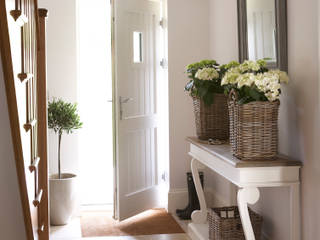 A House On The River Emma & Eve Interior Design Ltd Country style corridor, hallway& stairs