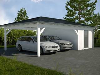 Wiaty garażowe, Ogrodolandia Ogrodolandia Prefabricated Garage