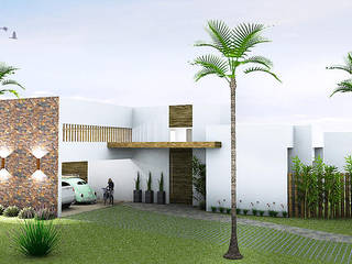 Residência LFER + LMNR, JERAU Projetos Sustentáveis JERAU Projetos Sustentáveis Casas modernas: Ideas, imágenes y decoración Ladrillos