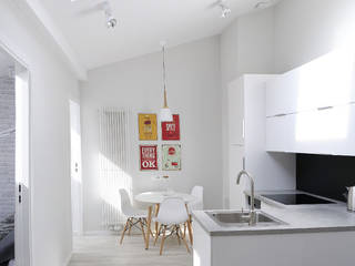 Mieszkanie na poddaszu, DP Concept DP Concept Scandinavian style kitchen