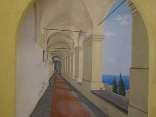 trompe l'oeil in una nicchia, cinzia perino art cinzia perino art Otros espacios