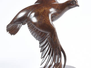 Red Grouse in Flight, Martin hayward-Harris Sculpture Martin hayward-Harris Sculpture インテリアガーデン