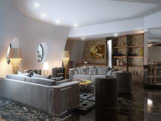 Interior apartments in Paris., Design studio of Stanislav Orekhov. ARCHITECTURE / INTERIOR DESIGN / VISUALIZATION. Design studio of Stanislav Orekhov. ARCHITECTURE / INTERIOR DESIGN / VISUALIZATION. Moderne Wohnzimmer