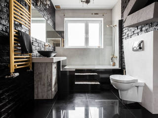 Łazienka styl eklektyczny , Archikąty Archikąty Eclectic style bathrooms