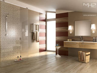 3D rendering | interior design, MHP media | 3D Rendering MHP media | 3D Rendering Modern style bathrooms