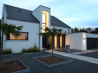 Haus K - Holzständerhaus in Wegberg, Architektur Jansen Architektur Jansen Casas de estilo minimalista