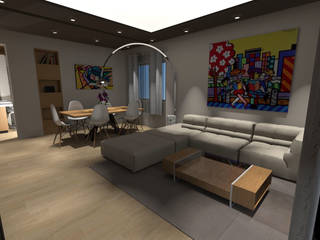 appartamento Granato, architè architè Modern living room