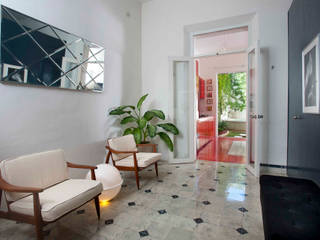 Casa Santiago 49, Taller Estilo Arquitectura Taller Estilo Arquitectura Nowoczesny korytarz, przedpokój i schody