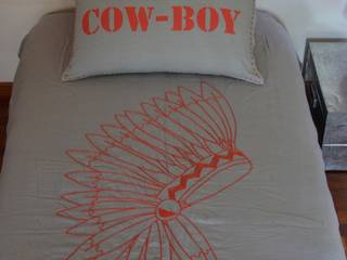 Housse de coussin COW BOY, Un Village dans le Ciel Un Village dans le Ciel ห้องนอนเด็ก