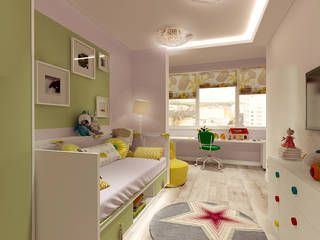 Квартира на Кутузова, ООО "Студио-ТА" ООО 'Студио-ТА' Dormitorios infantiles modernos