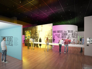 Exhibition, Sebastien Rigaill 3D Visualiser Sebastien Rigaill 3D Visualiser Modern bars & clubs