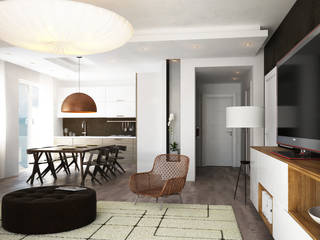 RISTRUTTURAZIONE CASA DI ABITAZIONE , Beniamino Faliti Architetto Beniamino Faliti Architetto Modern living room