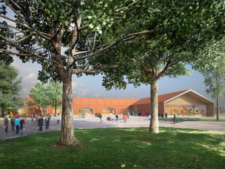 Pablo Neruda Elementary School, Sebastien Rigaill 3D Visualiser Sebastien Rigaill 3D Visualiser Commercial spaces