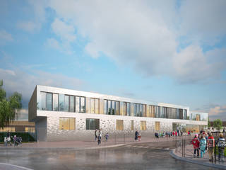 Dunoyer de Segonzac Elementary School, Sebastien Rigaill 3D Visualiser Sebastien Rigaill 3D Visualiser Commercial spaces