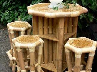 Nieuw design bamboe meubelen en decoratie, Bamboe design Bamboe design 트로피컬 다이닝 룸 테이블
