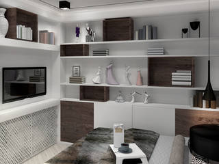 Дизайн-проект “Скандинавская зима”, Дизайн-студия HOLZLAB Дизайн-студия HOLZLAB Scandinavian style bedroom