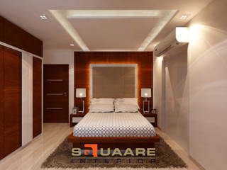 Residence at Khar. Conpect Art., Squaare Interior Squaare Interior Kamar Tidur Modern