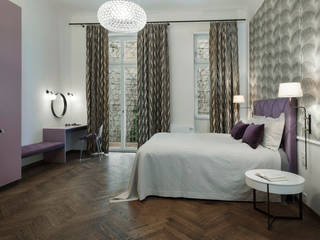 Wohnung Belvedere, Wien, Tischlerei Krumboeck Tischlerei Krumboeck Modern style bedroom Wood White