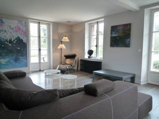 Réhabilitation d'une maison en Haute Normandie, ColletDesign ColletDesign Living room