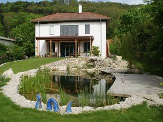 Haus Hinterbrühl, Architektur und Geomantie Architektur und Geomantie Country style balcony, veranda & terrace