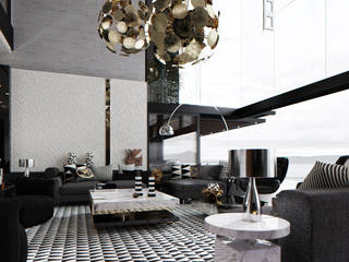 Home 001, Aksenova&Gorodkov project Aksenova&Gorodkov project Eclectic style living room