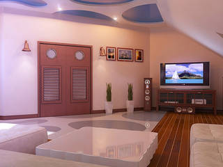 Мансардный этаж, Architoria 3D Architoria 3D Minimalist living room