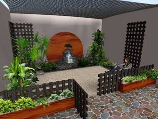 Jardines pequeños | Trucos para ampliar espacios | El "Circulo Mágico", Zen Ambient Zen Ambient Rustikaler Garten