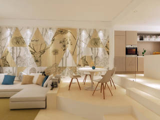 Progettazione su più livelli, scalvini luca design scalvini luca design Modern dining room