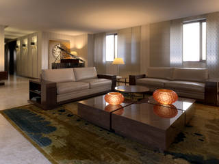 Penthouse in Dubai, Fisheye Studio di Paolo Mazzoccato Fisheye Studio di Paolo Mazzoccato Modern Living Room