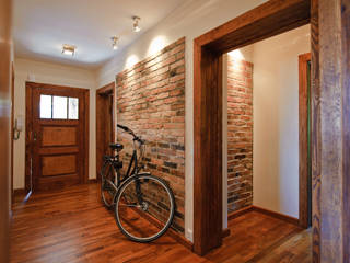 homify Rustic style corridor, hallway & stairs