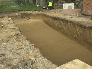 Hole Dug for the Pool: modern by XL Pools Ltd, Modern