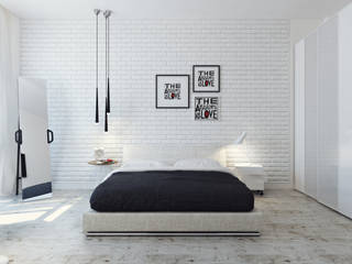 Bedroom, Оксана Мухина Оксана Мухина Minimalistische Schlafzimmer