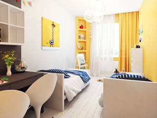 Child's room, Оксана Мухина Оксана Мухина Quarto infantil minimalista