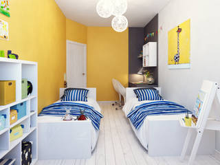 Child's room, Оксана Мухина Оксана Мухина Quarto infantil minimalista