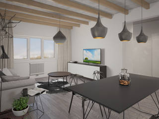 Белый дом, room4life room4life Salas de estar minimalistas