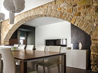 Vivienda Unifamiliar, Cota-Zero, Técnica y Construcción Integrada, S.L. Cota-Zero, Técnica y Construcción Integrada, S.L. Eclectic style dining room