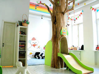 Маркерная стена-раскрашка в детской комнате, IdeasMarket IdeasMarket Skandynawski pokój dziecięcy