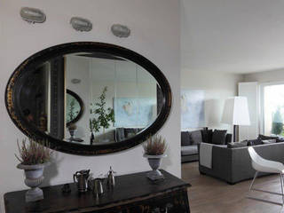 Apartament na Woli, Pracownia Projektowa Hanna Kłyk Pracownia Projektowa Hanna Kłyk Eclectic style living room