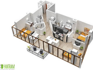 Residential 3D Floor Plan Yantram Animation Studio Corporation
