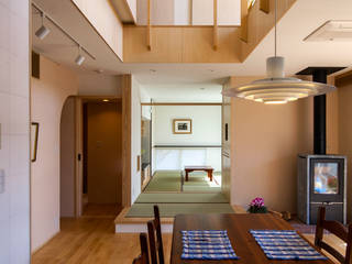「食を彩る家」, nameless Architects nameless Architects Modern living room