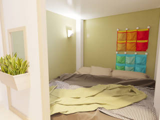 Детская комната с грифельной стеной, IdeasMarket IdeasMarket Minimalist nursery/kids room