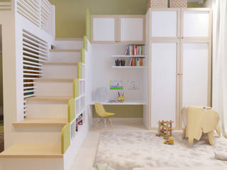 Детская комната с грифельной стеной, IdeasMarket IdeasMarket Nursery/kid’s room