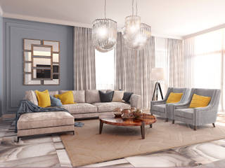 Дом Millennium-park, 420 м², Bronx Bronx Eclectic style living room