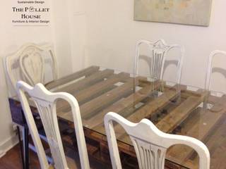 Dining table from salvage pallet homify Rustikale Esszimmer Holz Transparent Tische