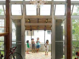 小林邸, Atelier Nero Atelier Nero Asian style balcony, porch & terrace