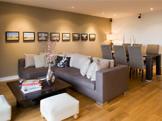 Appartement de 70 m2 - Levallois Perret, AD9 Agencement AD9 Agencement Ruang Keluarga Modern