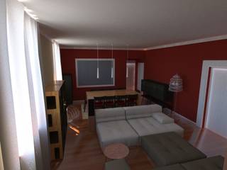 Living Area Renewal in Milan Downtown, Arch. Cristian Sporzon Arch. Cristian Sporzon Ruang Keluarga Modern