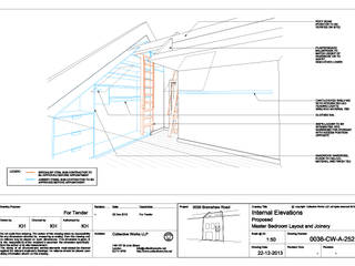 Bedroom Drawing Collective Works Camera da letto moderna