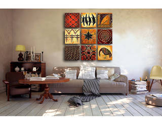 Rompecabezas de ornamentos, BIMAGO BIMAGO Tropical style living room
